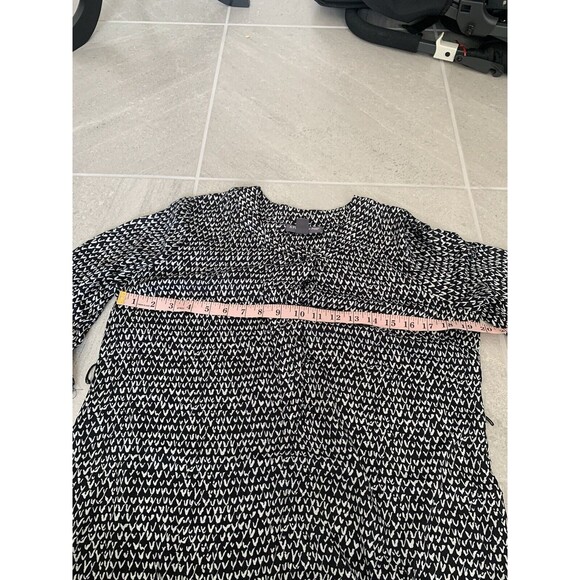 Pea In A Pod Tunic Satin Patterned Blouse Size S - Picture 4 of 5